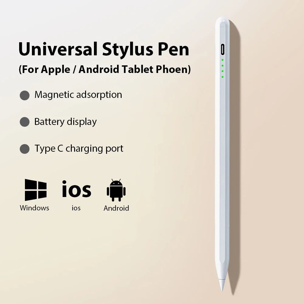 Stylet Universel Actif – Stylo Tactile pour Android, iOS, iPad (9e, 10e gen), MINI 6/7 et Tablettes Huawei, Lenovo P12, M10, Y700