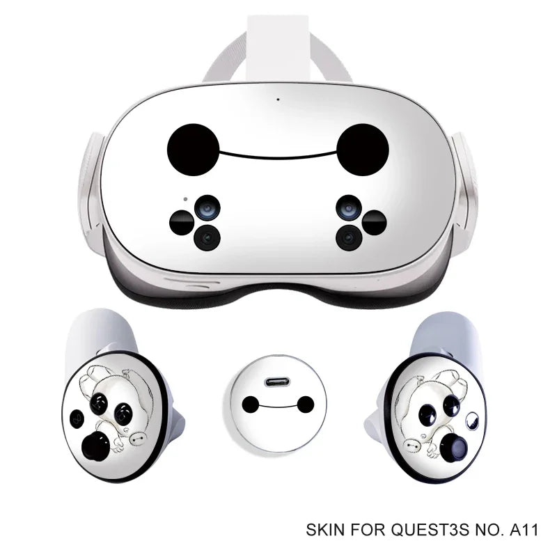 Stickers Vinyles Décoratifs Halloween pour Meta Quest 3S VR Headset & Contrôleurs