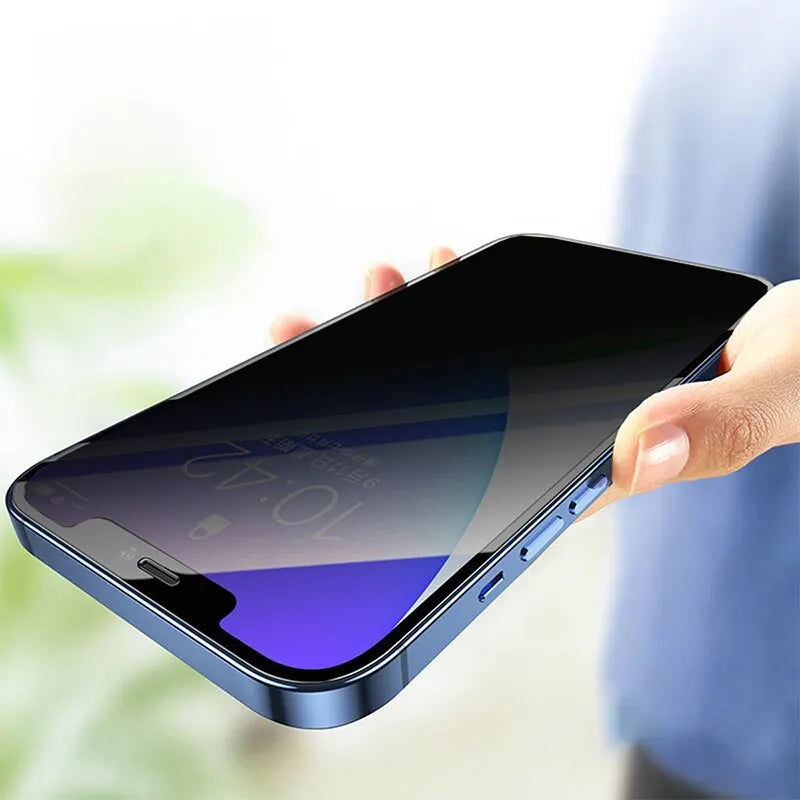 Lot de 4 Protections d’Écran Privacy en Verre Trempé – Anti-Espion pour iPhone