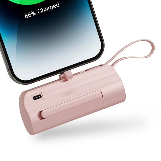 Mini Power Bank Portable 4500mAh – Chargeur Compact avec Double Ports USB-C pour iPhone 16/15 et Android
