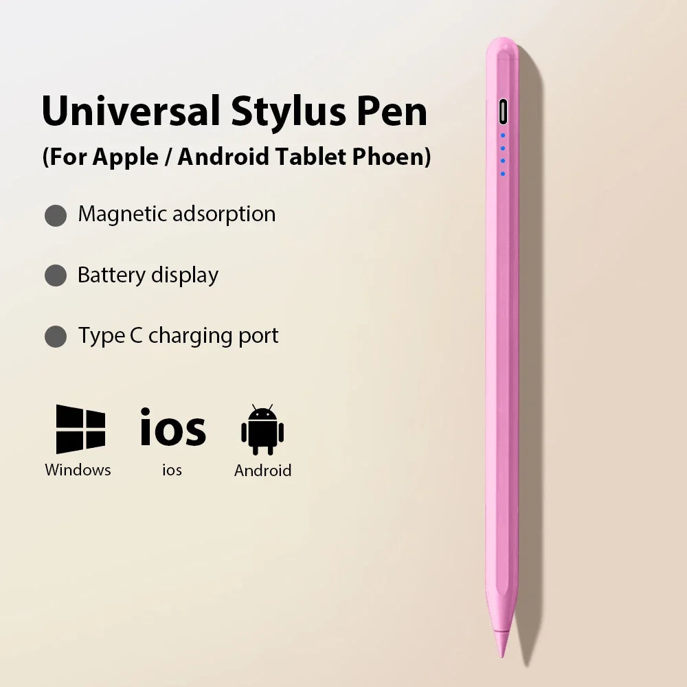 Stylet Universel Actif – Stylo Tactile pour Android, iOS, iPad (9e, 10e gen), MINI 6/7 et Tablettes Huawei, Lenovo P12, M10, Y700