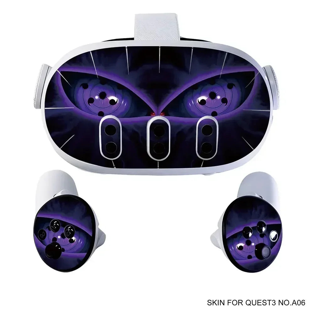 Sticker Vinyle Décoratif Halloween pour Meta Quest 3 VR Headset & Contrôleurs