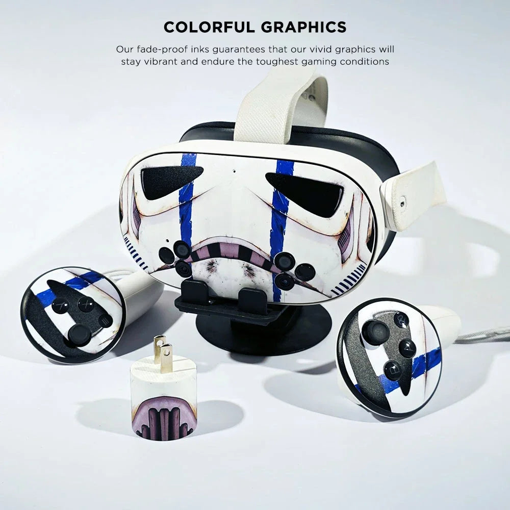 Stickers Vinyles Décoratifs Halloween pour Meta Quest 3S VR Headset & Contrôleurs