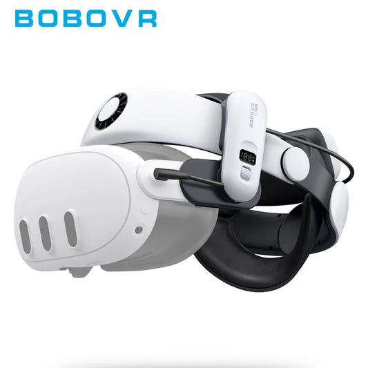 BOBOVR S3 Pro – Sangle de tête avec batterie 10 000 mAh et système de ventilation pour Meta Quest 3/3S