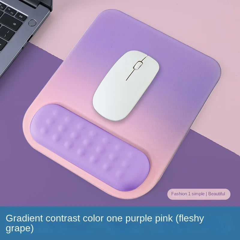 Tapis de Souris avec Repose-Poignet Ergonomique – Base Antidérapante en Silicone et Mousse à Mémoire de Forme
