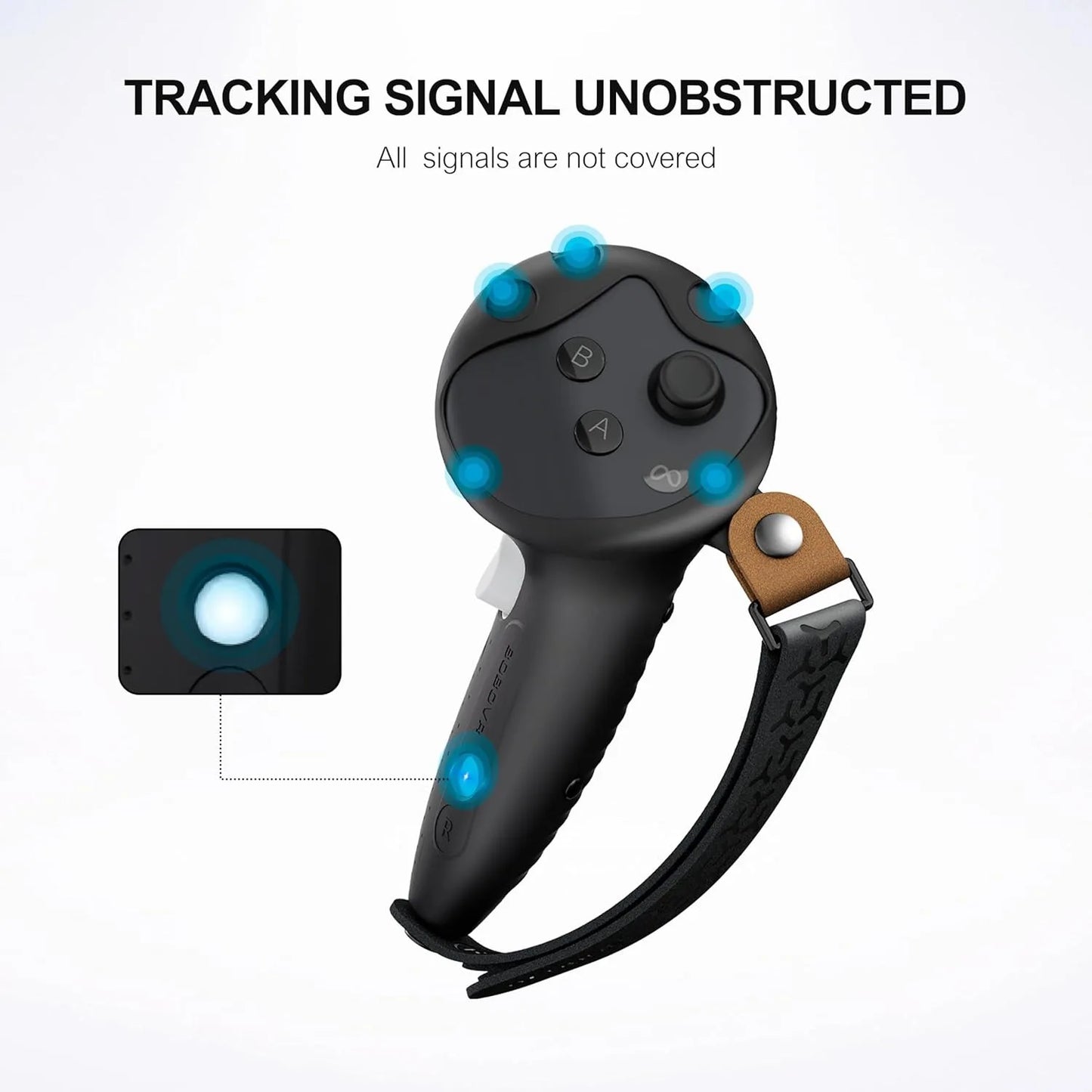 BOBOVR G3 Plus – Grips Silicone Allongés pour Manettes Meta Quest 3/3S