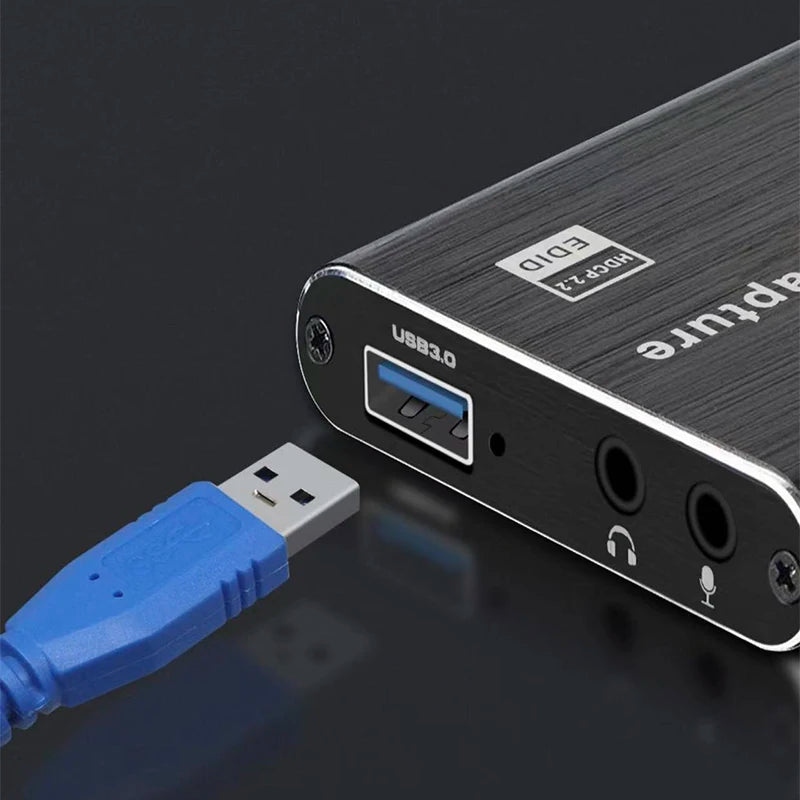 Carte de Capture Vidéo 4K USB 3.0 HDMI – 1080P 60Hz HD