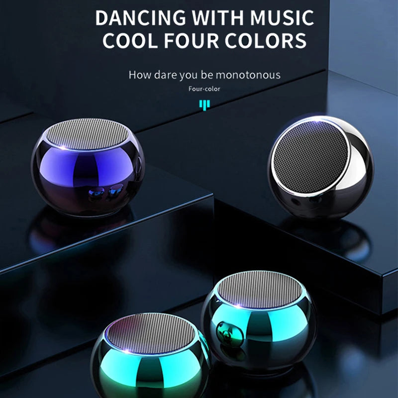 Enceinte Bluetooth Portable Mini Métallique – Son HiFi, Super Bass et Stéréo Puissant