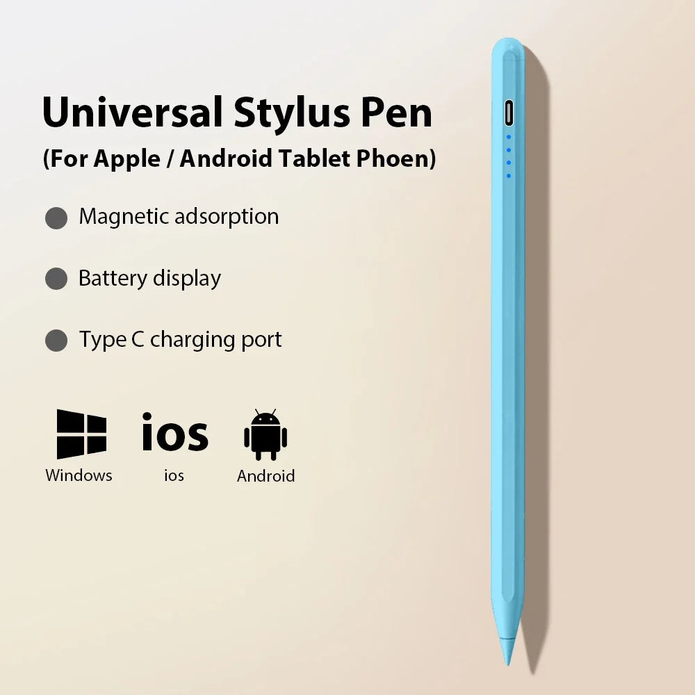 Stylet Universel Actif – Stylo Tactile pour Android, iOS, iPad (9e, 10e gen), MINI 6/7 et Tablettes Huawei, Lenovo P12, M10, Y700