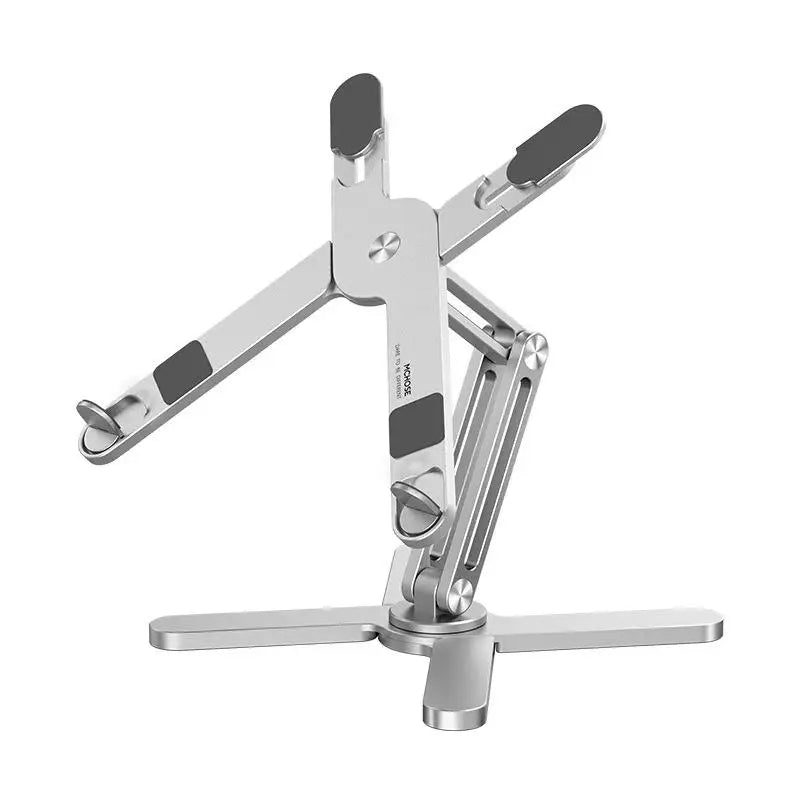 Support Pliable pour Ordinateur Portable – Rotation 360°, Aluminium avec Dissipation Thermique