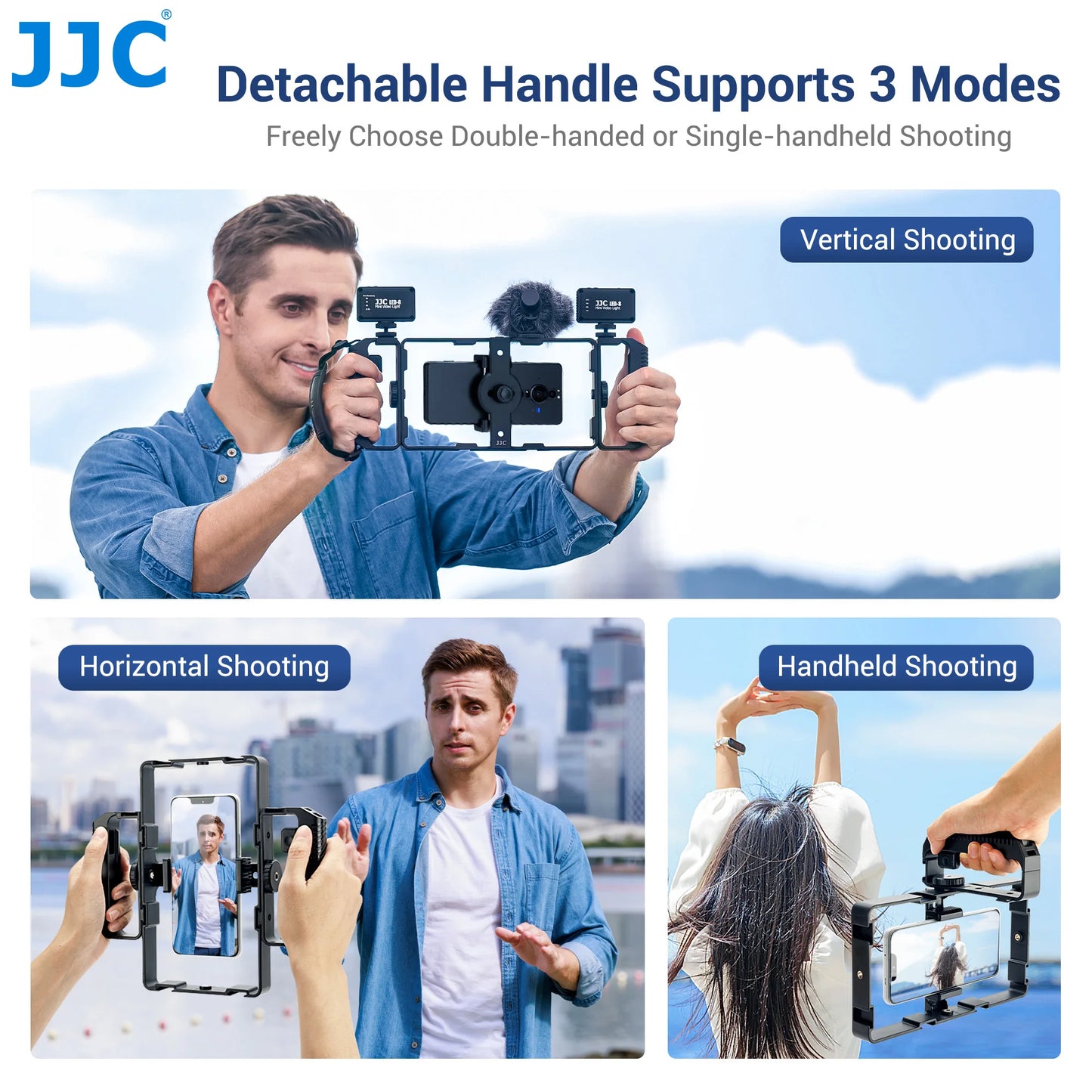 Stabilisateur JJC pour Vidéo avec Télécommande et Poignée