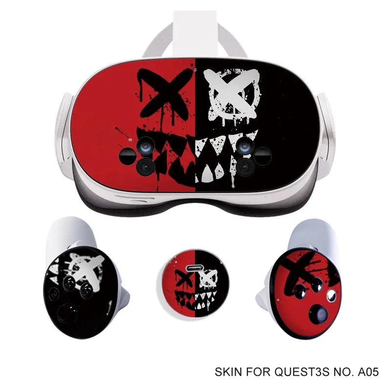 Stickers Vinyles Décoratifs Halloween pour Meta Quest 3S VR Headset & Contrôleurs
