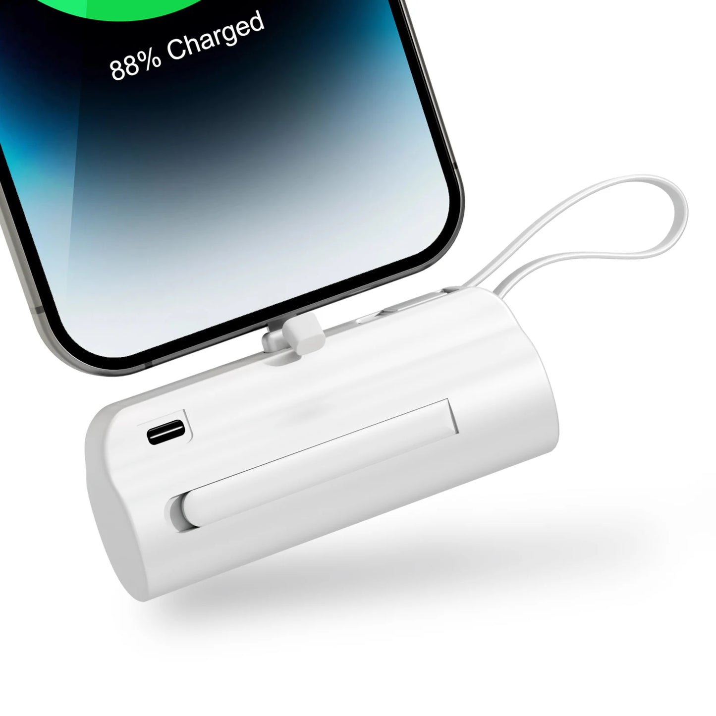Mini Power Bank Portable 4500mAh – Chargeur Compact avec Double Ports USB-C pour iPhone 16/15 et Android