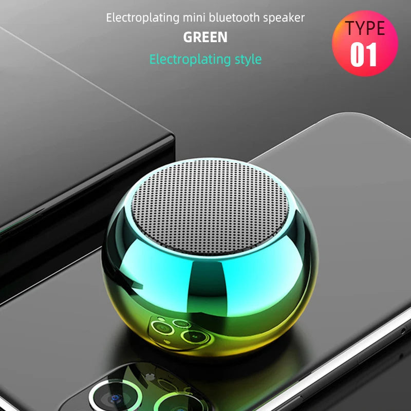 Enceinte Bluetooth Portable Mini Métallique – Son HiFi, Super Bass et Stéréo Puissant